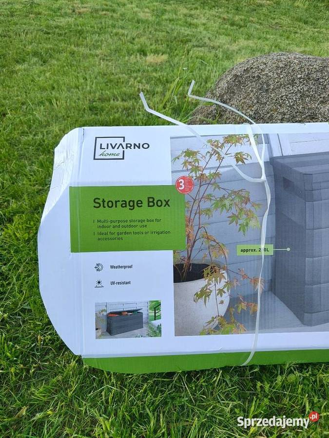 Skrzynia ogrodowa na działkę czarny Olecko sprzedam