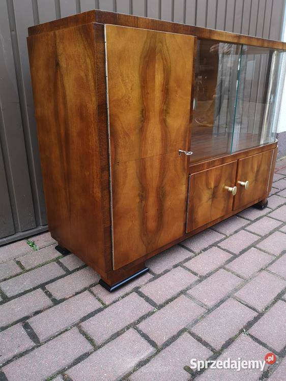 Barek Konsola Art Deco OrzechUnikat Stary Antyk Swarzędz