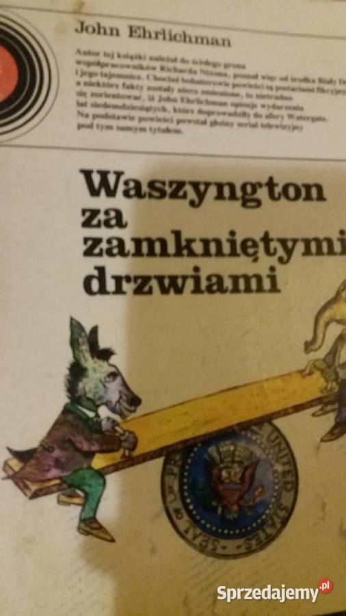 Waszyngton zamkniętymi drzwiami kultowe książki mazowieckie Warszawa sprzedam