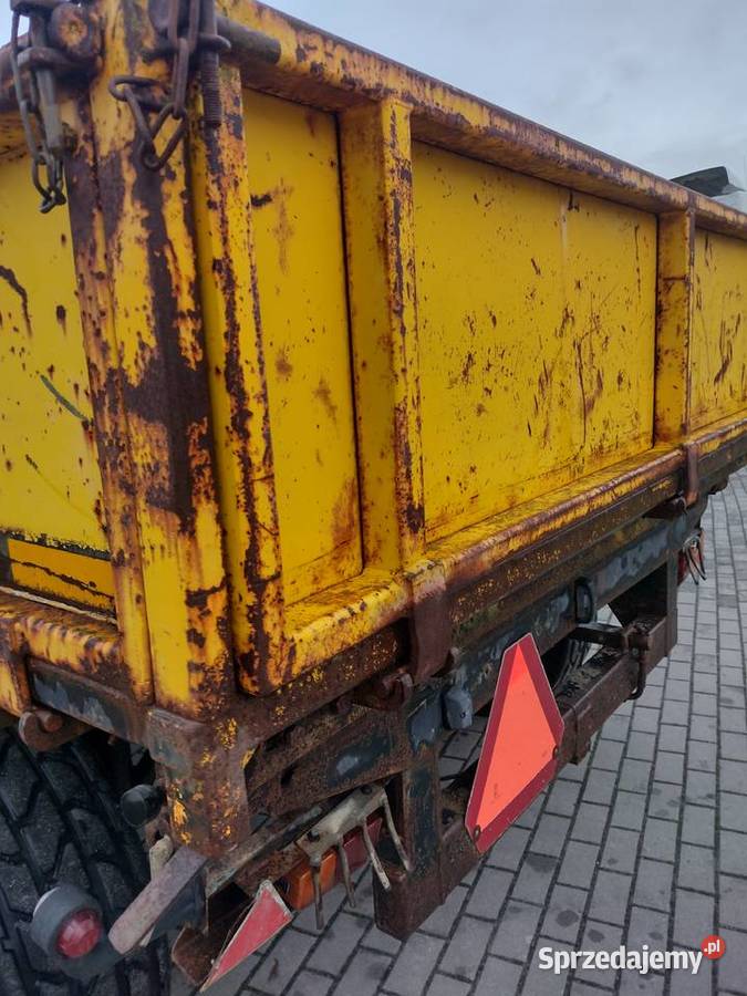 Przyczepa rolnicza tandem budowlana 8 ton Maszyny rolnicze Sośno