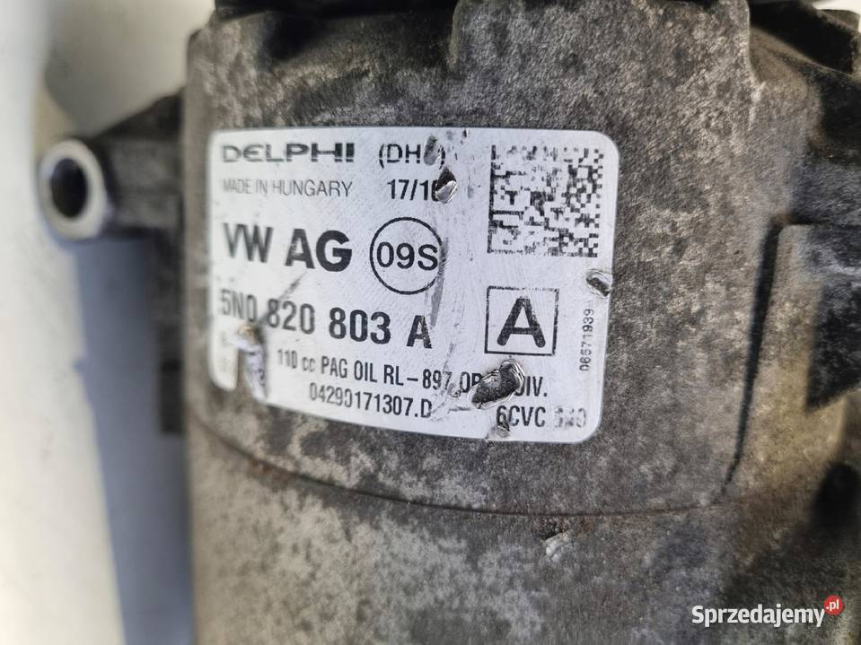 SPRĘŻARKA KLIMATYZACJI VW Golf VI 20 TDI pompa Kompresory klimatyzacji lubelskie Rudka