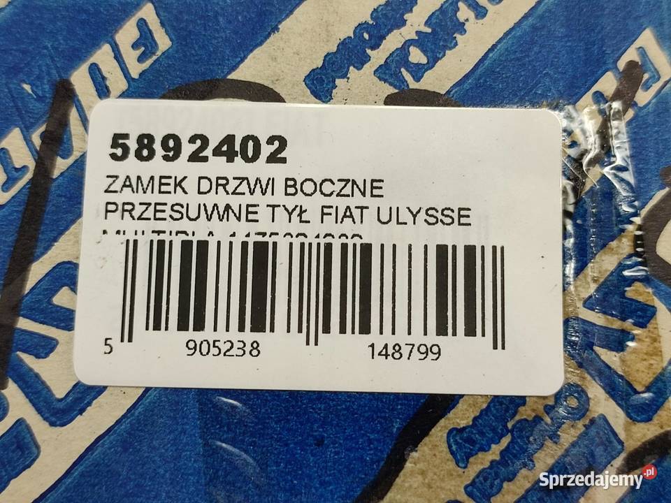 ZAMEK DRZWI BOCZNE PRZESUWNE TYŁ FIAT ULYSSE sprzedam