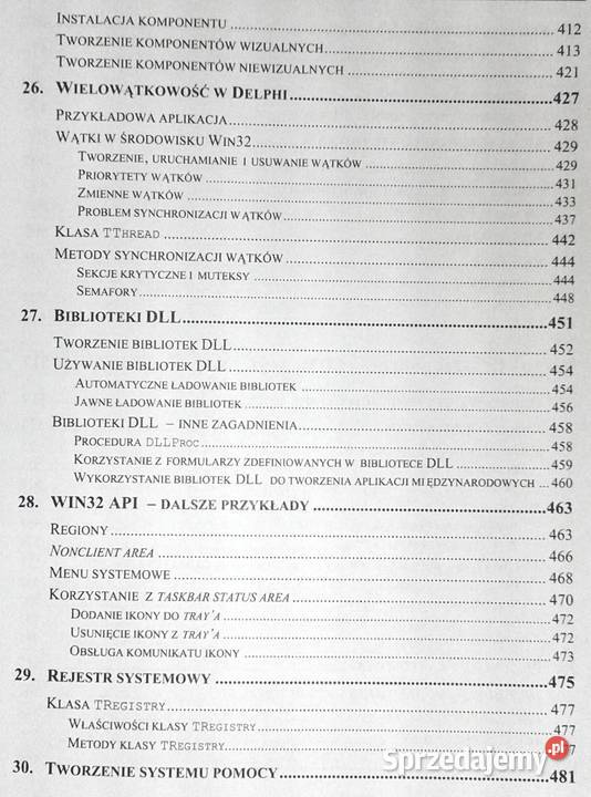 Programowanie w Delphi 50 Andrzej Pasławski Pozostałe sprzedam