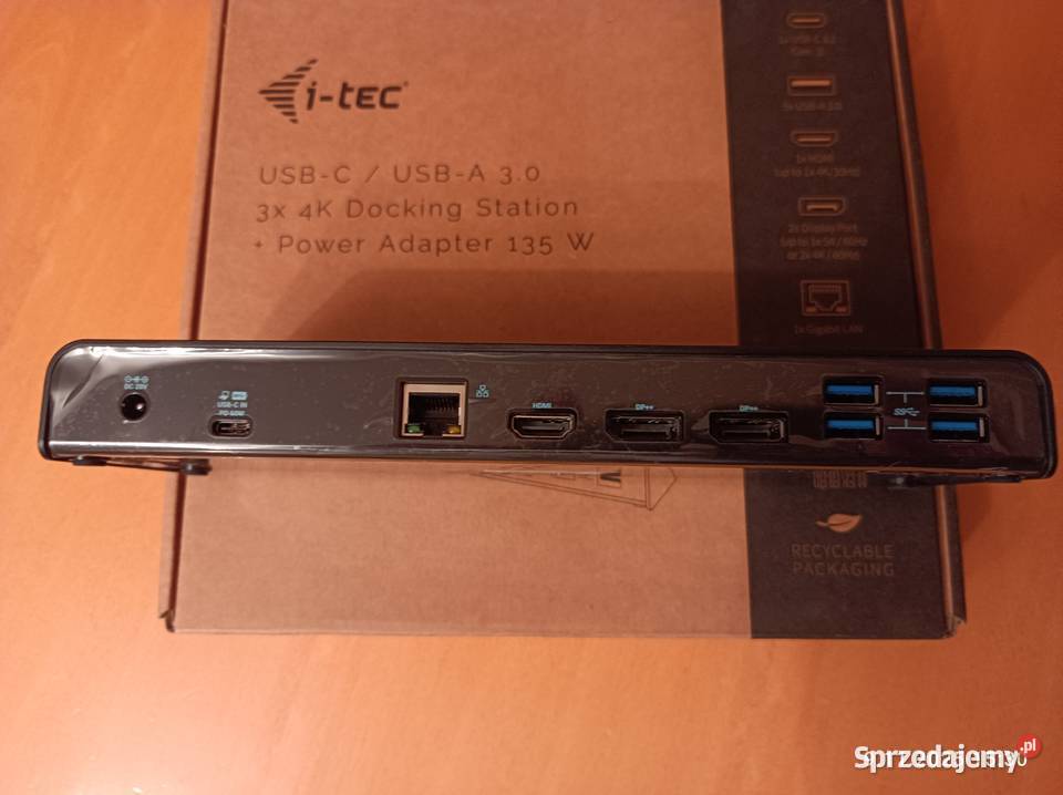 itec USB30 USBC Thunderbolt3 3x4KDocking stacje dokujące Pozostałe Akcesoria (Laptop/PC) Łomianki
