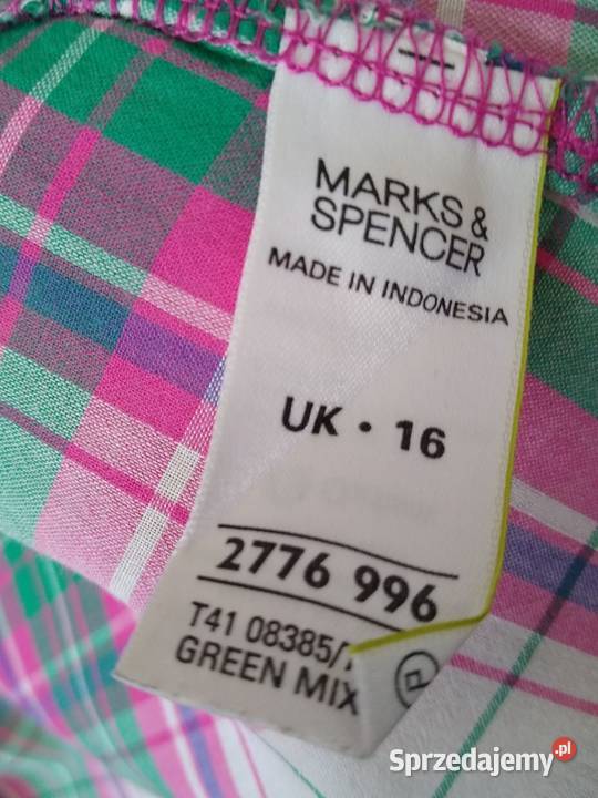 Koszula w kratę Marks Spencer rozmiar 16 Gdańsk