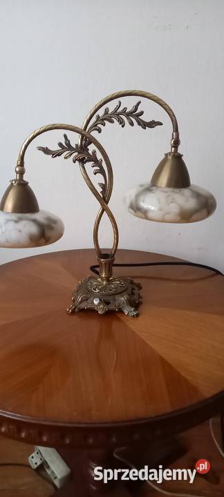 Dwuramienna mosiężna lampa w stylu secesyjnym sprzedam