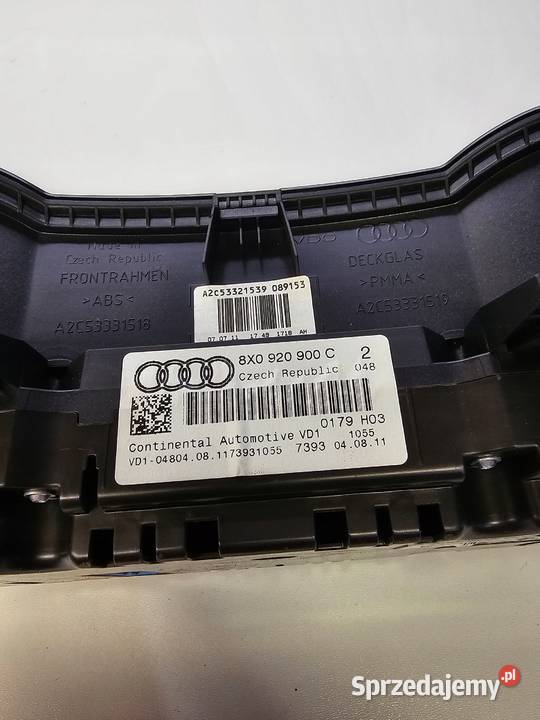 LICZNIK ZEGARY AUDI A1 8X 16 TDI 8X0920900C EU osobowe Liczniki i zegary Przystajń