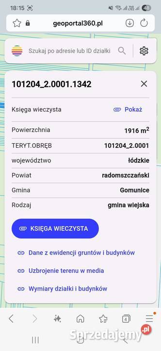 Sprzedam działkę rolną i działki leśne rolna Radomsko