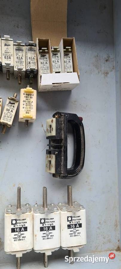 Bezpieczniki NH i uchwyt Wiśniowa sprzedam