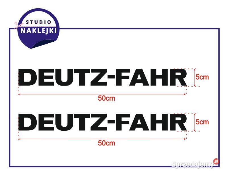 Naklejki DEUTZ FAHR 50 Traktor Ciągnik Kombajn Oleśnica sprzedam