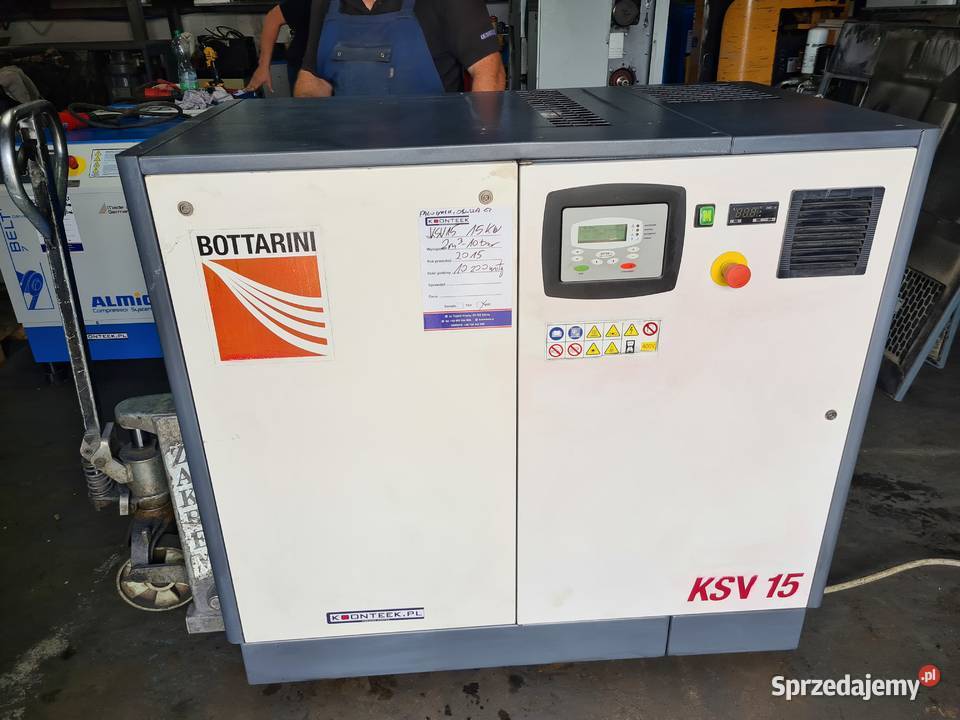 Kompresor śrubowy BOTTARINI KSV 15 15 kw 2015r Zduny