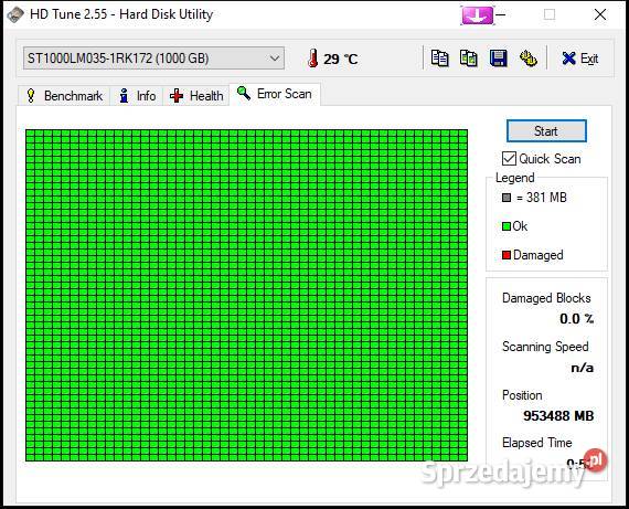 Dysk HDD Seagate 1TB 25 SATA III 6 Gbs 7 mm 5400 2,5”