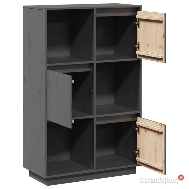 Szafka szara 74x35x117 lite drewno sosnowe Warszawa