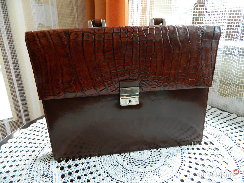 Skórzana damska teczka aktówka na dokumenty Torby i torebki Wałbrzych