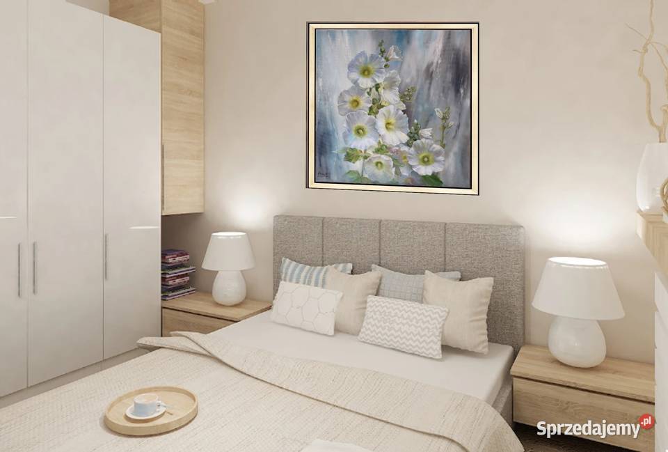 Kwiaty Malwy ręcznie mal olejny L Olbrycht Nowy Sącz