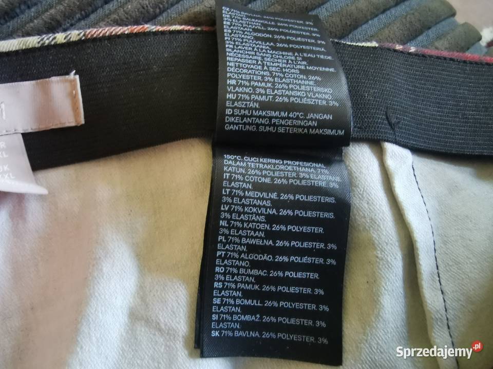nowe spodnie w kratę 4446 Rozmiar 44(XXL) lubelskie