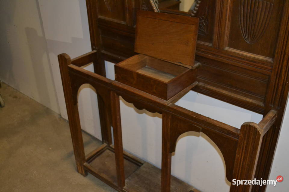 wieszak garderoba secesyjna 1930 dąb Będzin sprzedam