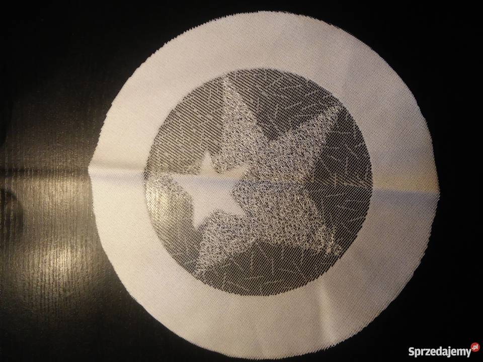 Serwetki szydełkowe okrągłe i maszynowe owalne