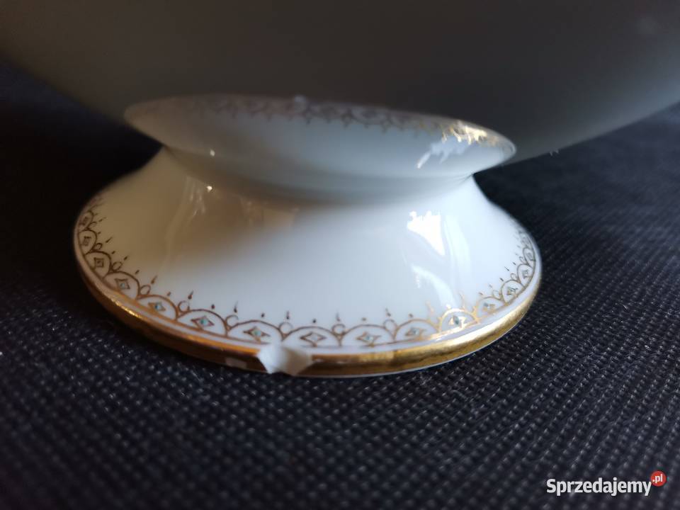 Stara przedwojenna mała złocona waza Katowice