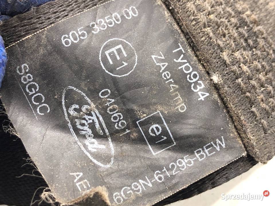 PAS BEZPIECZEŃSTWA LEWY PRZÓD FORD S