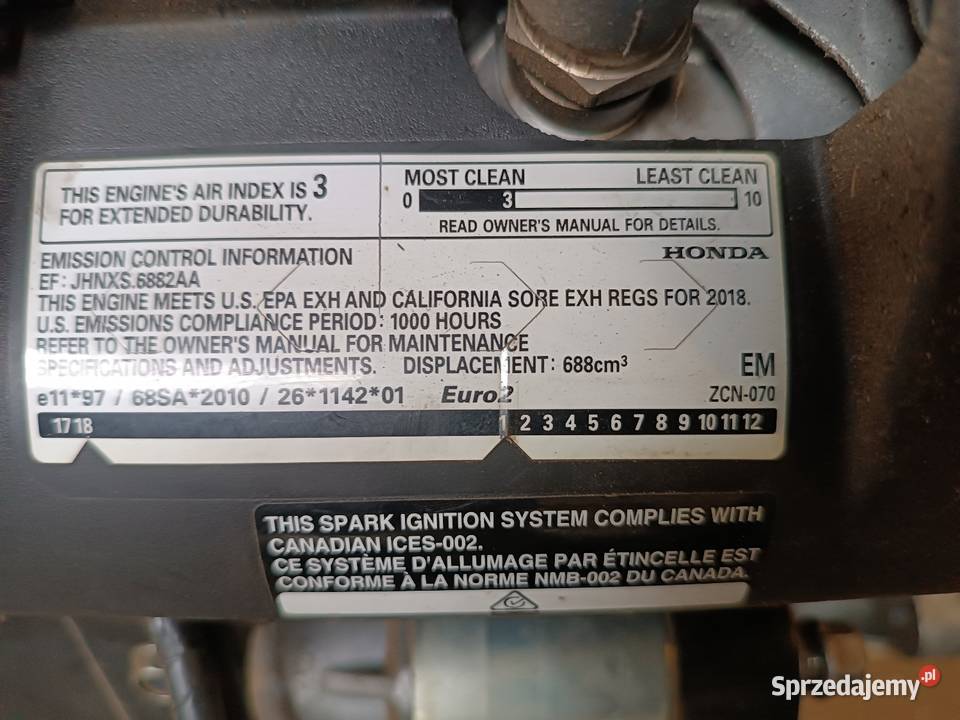 Honda GXV630 silnik Honda 22 Wał poziomy pionowy Honda Błaszki