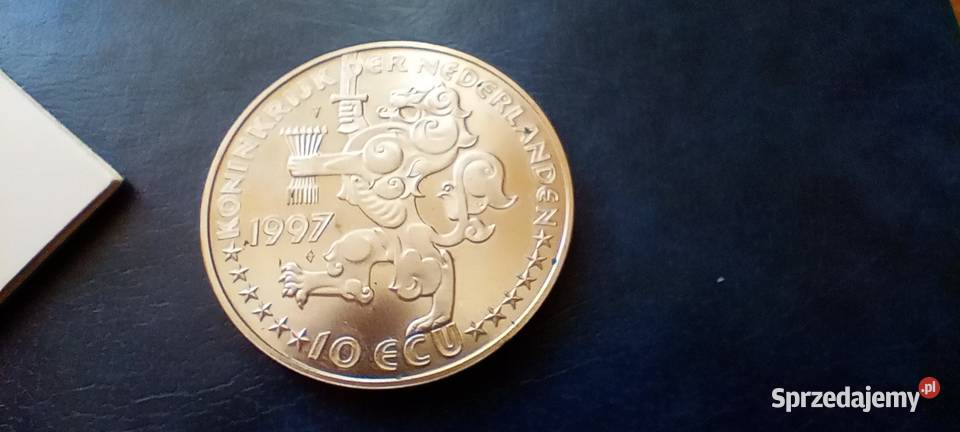 Stare monety 10 ECU 1997 Holandia Antyki, Sztuka, Kolekcje Lesko sprzedam