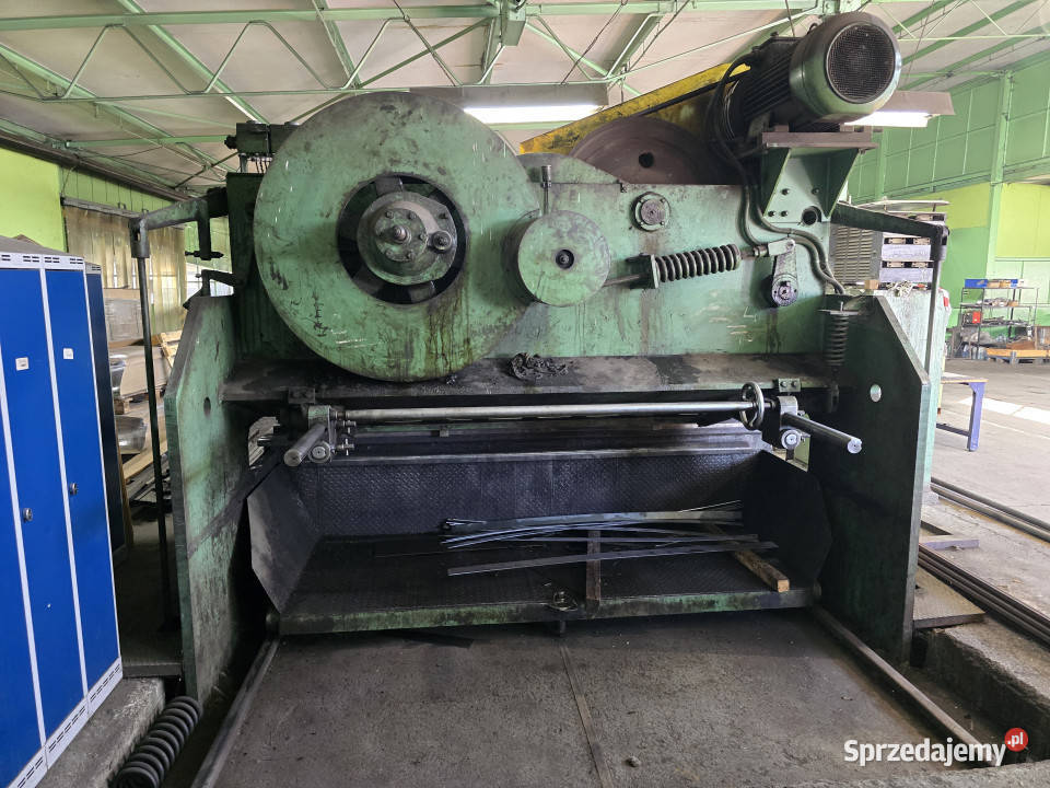 Nożyce gilotynowe gilotyna hydrauliczna do blach Biskupice