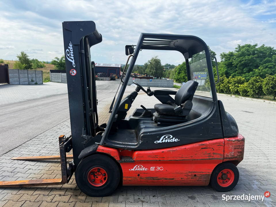 wózek widłowy elektryczny LINDE E30 wolny skok Linde Działoszyn