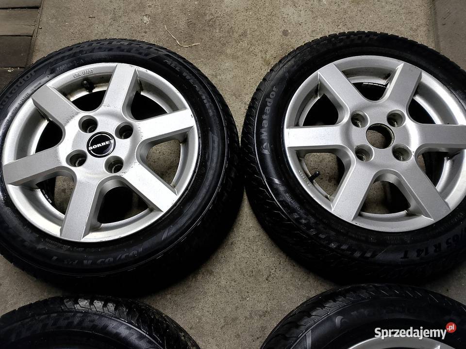 Alufelgi BORBET 4x108 opony wielosezonowe Turek