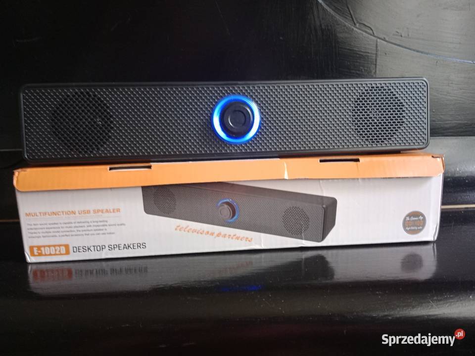 Nowy Soundbar Głośnik Komputerowy E1002D 6W LED Akcesoria (Laptop/PC) Ruda Śląska