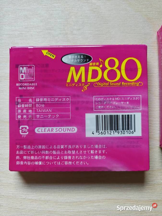 MiniDisc MD Sunny Tech 80 min nowe zafoliowane śląskie