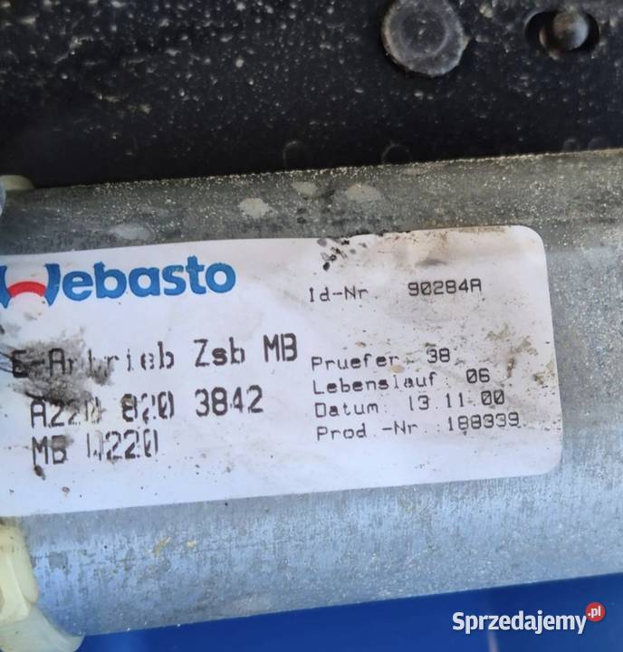 SZYBERDACH SILNICZEK MERCEDES W220 S KLASA SEDAN Działoszyce