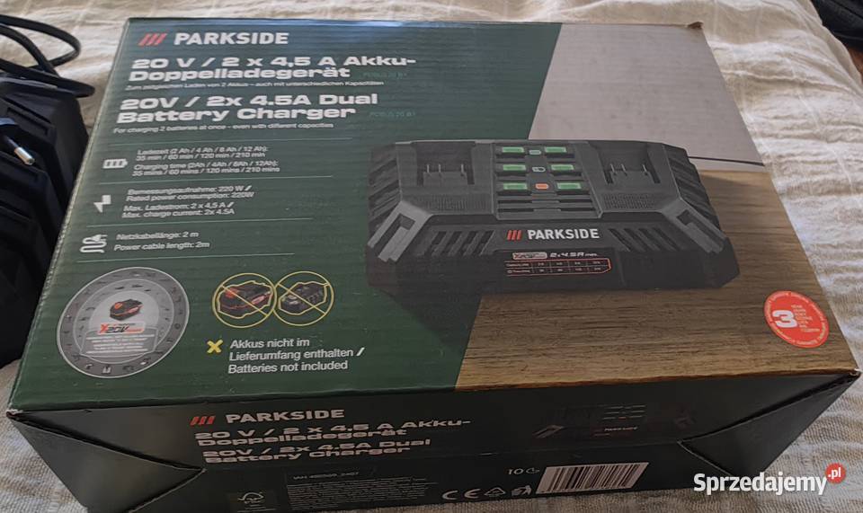 Ładowarka podwójna Parkside PDSLG 20 B1 Przeworsk