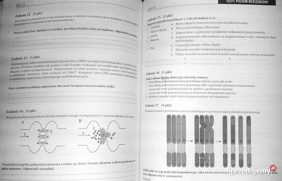 Testy Matura Biologia Sebastian Grabowski