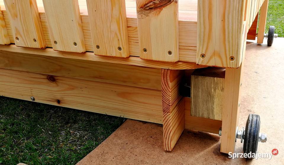 Piaskownica drewniana z domkiem ogrodowy domek Radków