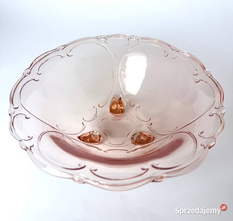 Szkło Rozalinowe Walther Belvedere Różowa Misa Porcelana i szkło Kraków sprzedam