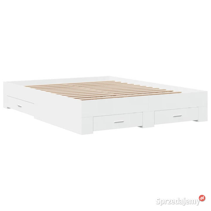 Rama łóżka z szufladami biała 160x200 WM3280370 mazowieckie Warszawa