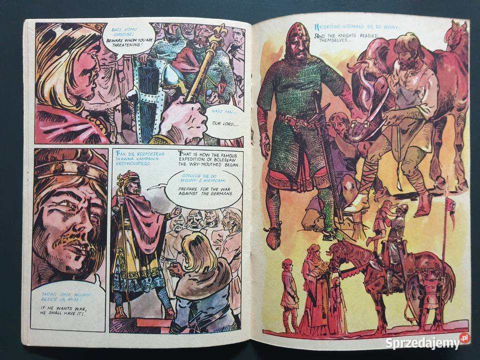 Bolesław Krzywousty Boleslas The WryMouthed Komiksy Gdynia sprzedam