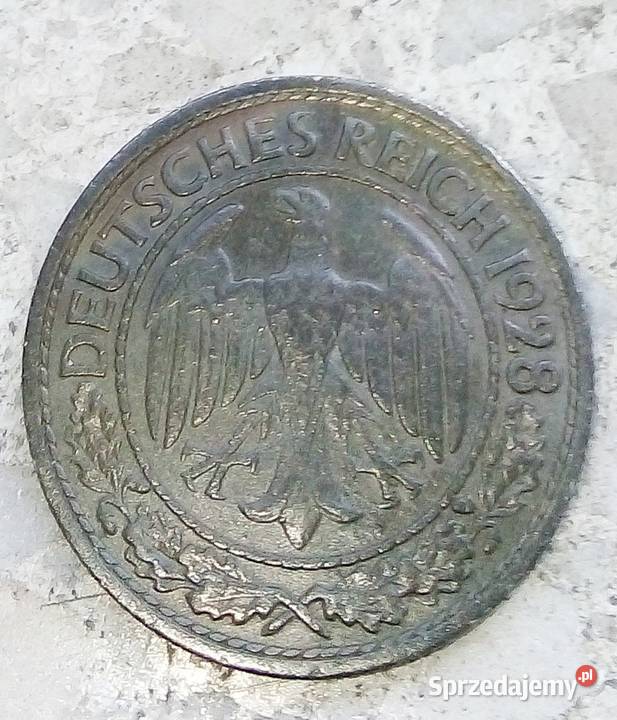NIEMCY 50 REICHSFPFENNIG 1928 rARZADKA Legionowo sprzedam