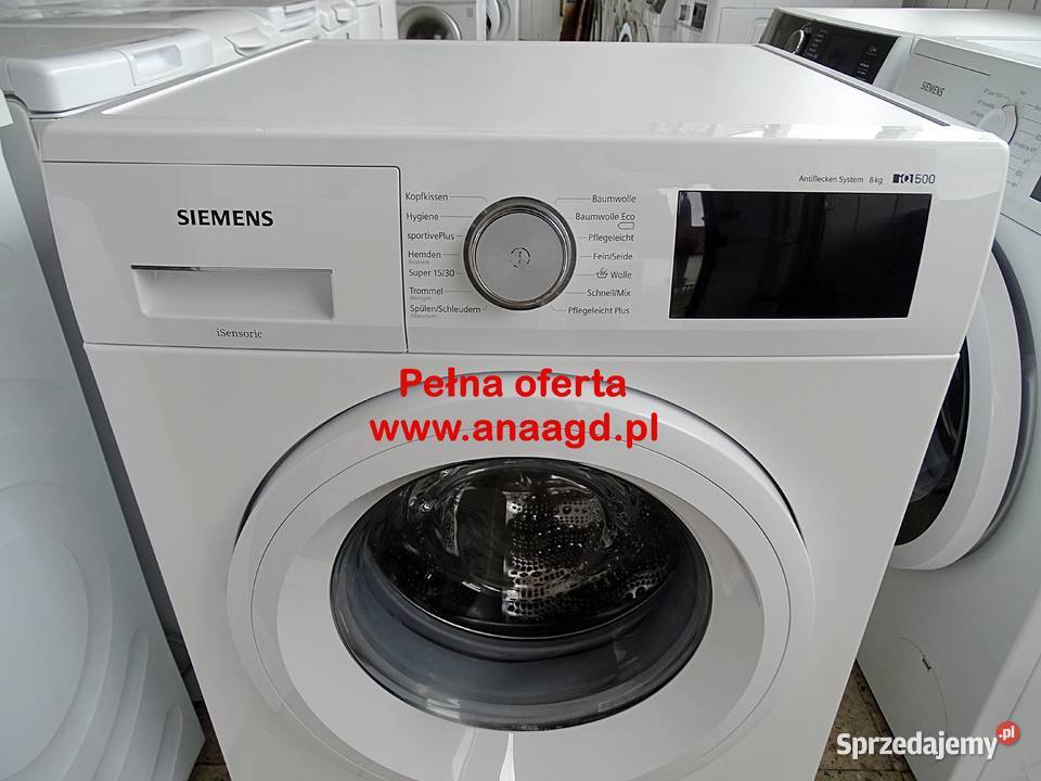 Pralka SIEMENS IQ 500 iSensoric A 8 GWARANCJA 85cm Miękowo sprzedam