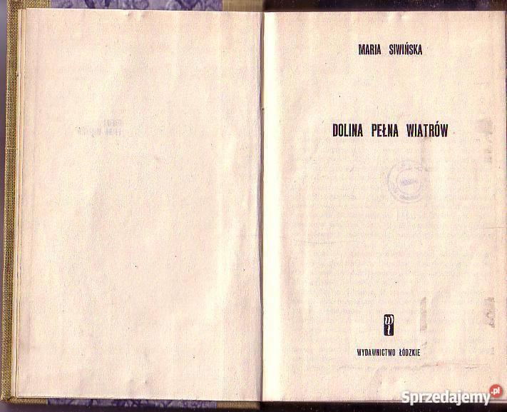 8899 DOLINA PEŁNA WIATRÓW MARIA SIWIŃSKA