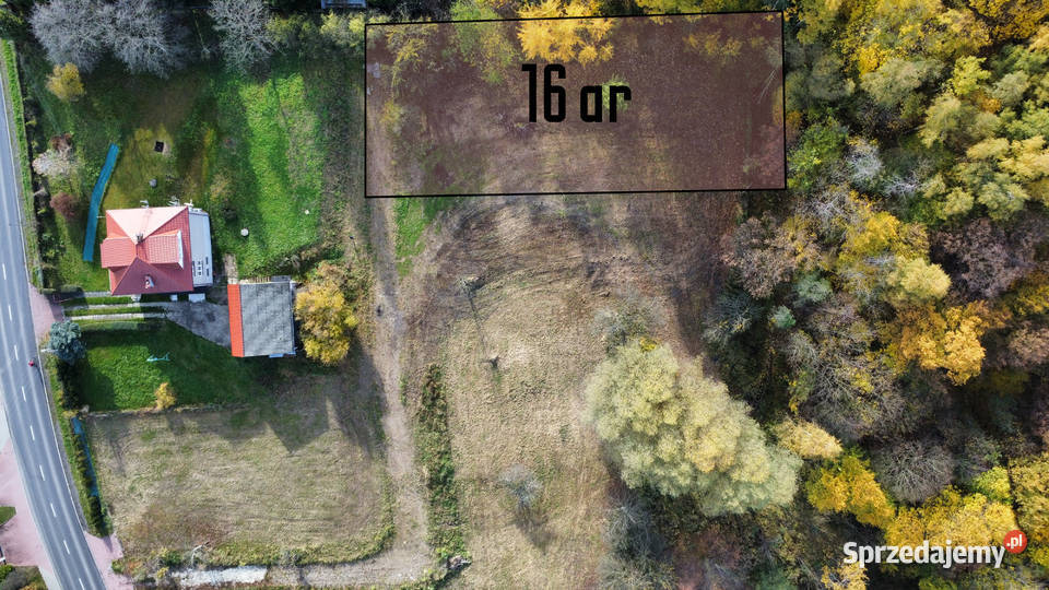 16 ar Wrząsowice Działka budowlana lesie małopolskie sprzedam