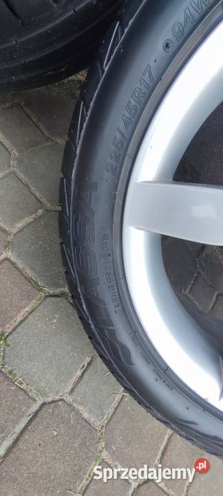 Oryginalne Alufelgi Seat 17 7j ET 54 opony Motoryzacja Mrągowo