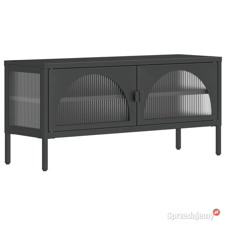 Szafka pod telewizor czarna 105x35x50 szkło i sprzedam