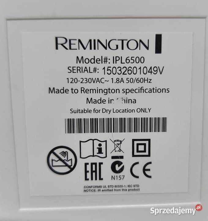 Sprzedam depilator laserowy Remington IPL 6500 Gdańsk