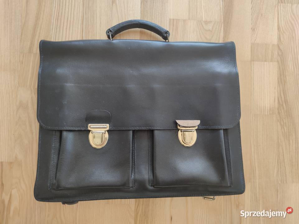 Aktówka teczka skórzana retro lubelskie Zamość sprzedam