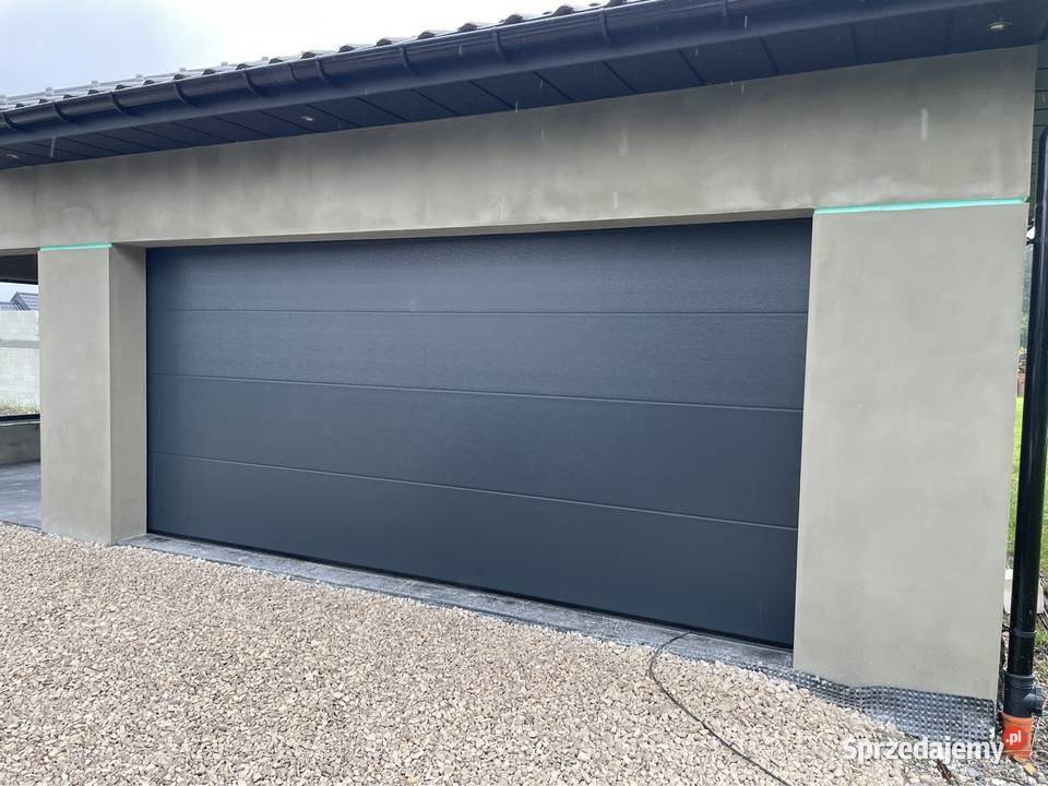 Brama garażowa 3500x2125 antracyt woodgrain metal Jawiszowice sprzedam