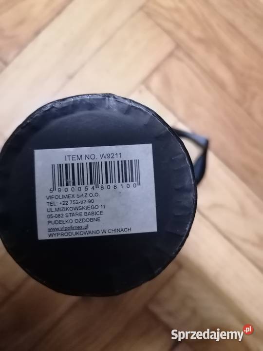 Wazon z twardej tektury czarny Gdańsk