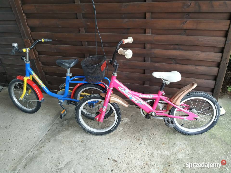 Dwa rowerki dzieci 16 Dąbrowa Tarnowska