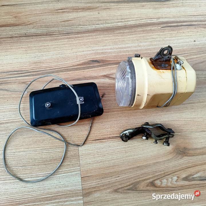 Vintage lampy rowerowe SANYO TALMU Suomi Finland Bydgoszcz